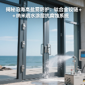 钛合金铰链+纳米涂层抗腐蚀系统解决沿海高盐雾难题(图1) 揭秘沿海高盐雾防护:钛合金铰链+纳米疏水涂层抗腐蚀系统