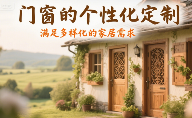 个性化定制门窗:打造独特家居风格(图1) 十大门窗品牌的个性化定制:满足多样化的家居需求